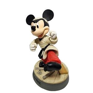 Walt Disney World Karate Mickey Mouse Bobble Head & Leg Figure Collectible